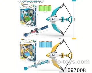 Soft air bow gun + blow arrow set