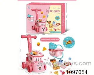 Bear cart + food set