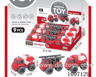Cartoon inertial fire truck