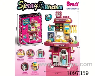 kitchen set W L/M 42PCS not included battery high equipment: writing board, ice machine, water dispenser 50PCS