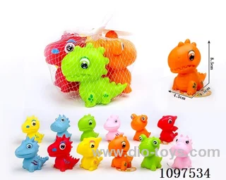 Vinyl whistle dinosaur 4PCS