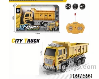 1:16 4ch rc engineering dump truck (without battery)