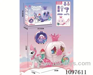 B/O Universal Unicorn Ornament Car with light (GCC)