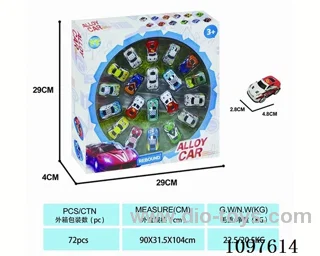 4.8 pull back alloy car 20pcs