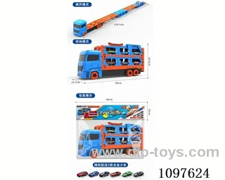 Double ejection deformation folding track truck