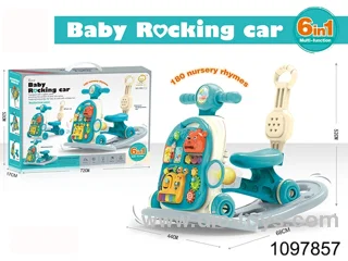 deep blue 6 in 1 baby walker & rocking chair