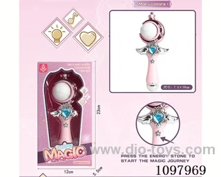 magic wand with light and music in window box