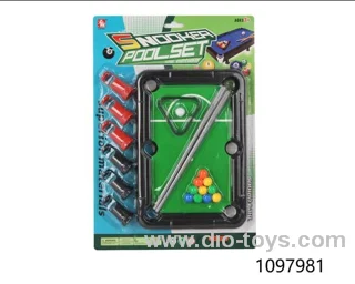 billiard table in Blister card