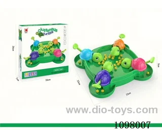 The tortoise eats the bean