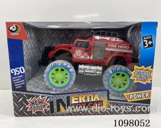 Paddle wheel inertial car with lights and music (including battery)