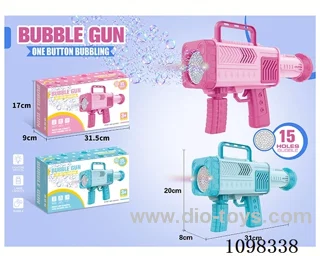 bubble gun with light