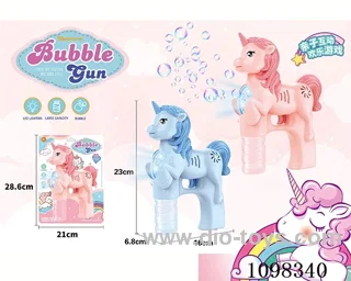 bubble gun with light
