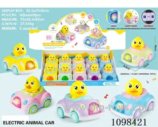Benle Duckling Acoustic and Optical electric Universal car (according to 3 1.5V AAA batteries, battery not included)(10 pieces)