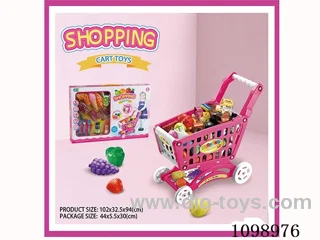 shopping cart with steak set
