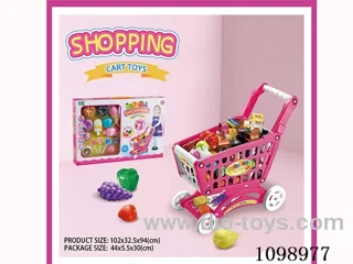 shopping cart with ice cream dessert