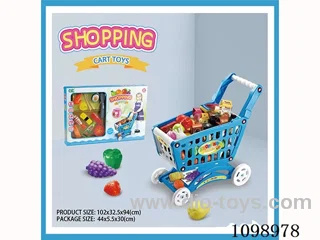 shopping cart with sushi set