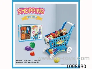 shopping cart with bread