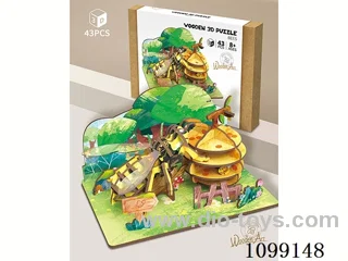 3D wooden puzzle series