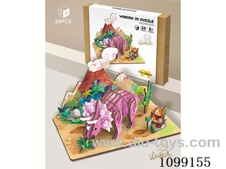 3D wooden puzzle series