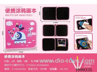 Drawing book +3 pieces of water soluble chalk