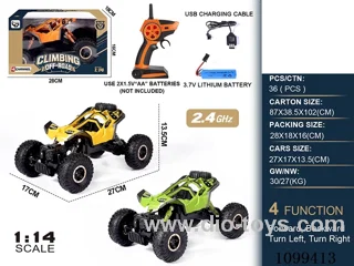 1:14 2.4G 4ch rc car included battery