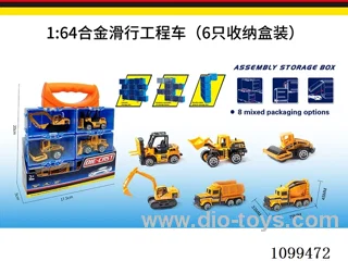 1:64 sliding alloy car 6PCS