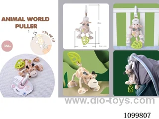 pull toys with BB whistle paper/vibration function
