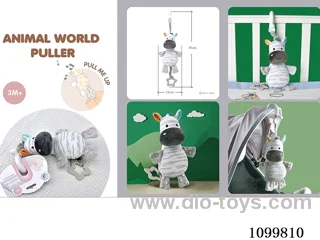 pull toys with BB whistle paper/pull for music