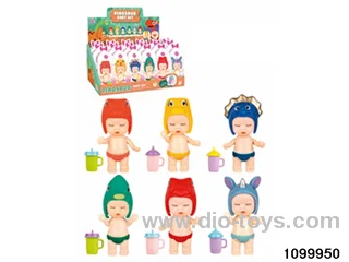 dolls in display box
