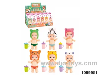 dolls in display box