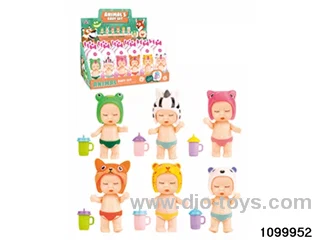 dolls in display box