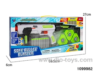 Softball gun + target in window box