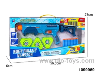 Softball gun + target in window box