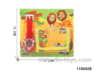 Wallet + electronic watch in Blister card