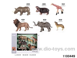 6pcs Animal Set in window box