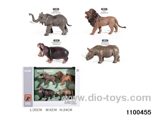 4pcs Animal Set in window box