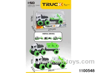 inertial tractor-trailer in PVC cover
