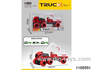 inertial tractor-trailer in PVC cover
