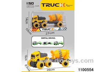 inertial tractor-trailer in PVC cover