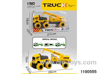 inertial tractor-trailer in PVC cover