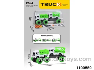 inertial tractor-trailer in PVC cover