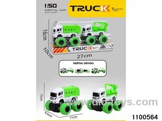 inertial tractor-trailer in PVC cover