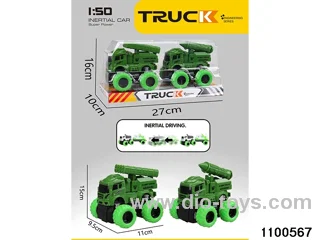 inertial tractor-trailer in PVC cover