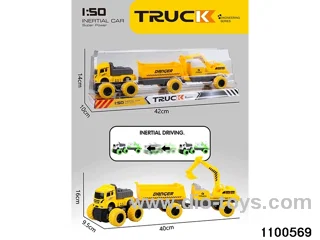 inertial tractor-trailer in PVC cover