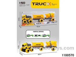 inertial tractor-trailer in PVC cover