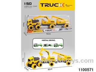 inertial tractor-trailer in PVC cover