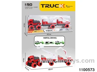 inertial tractor-trailer in PVC cover