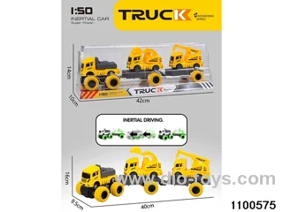 inertial tractor-trailer in PVC cover