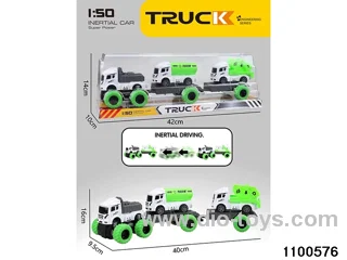 inertial tractor-trailer in PVC cover