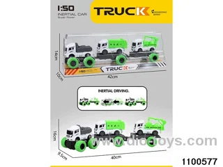 inertial tractor-trailer in PVC cover